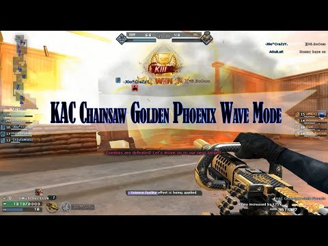 CrossFire: KAC Chainsaw Golden Phoenix Wave Mode gameplay
