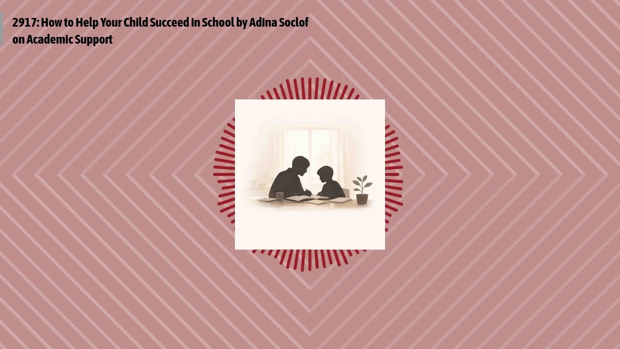 2917: How to Help Your Child Succeed in School by Adina Soclof on Academic Support | Optimal...