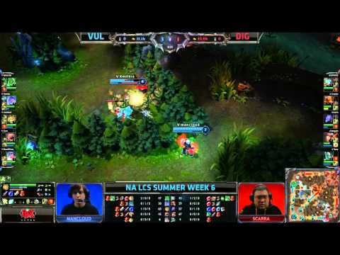 Team Vulcun (VUL) vs Dignitas (DIG) || NA LCS Summer 2013 W6D1 || Full Game HD
