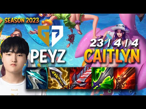 Gen Peyz CAITLYN vs EZREAL ADC - KR Ranked