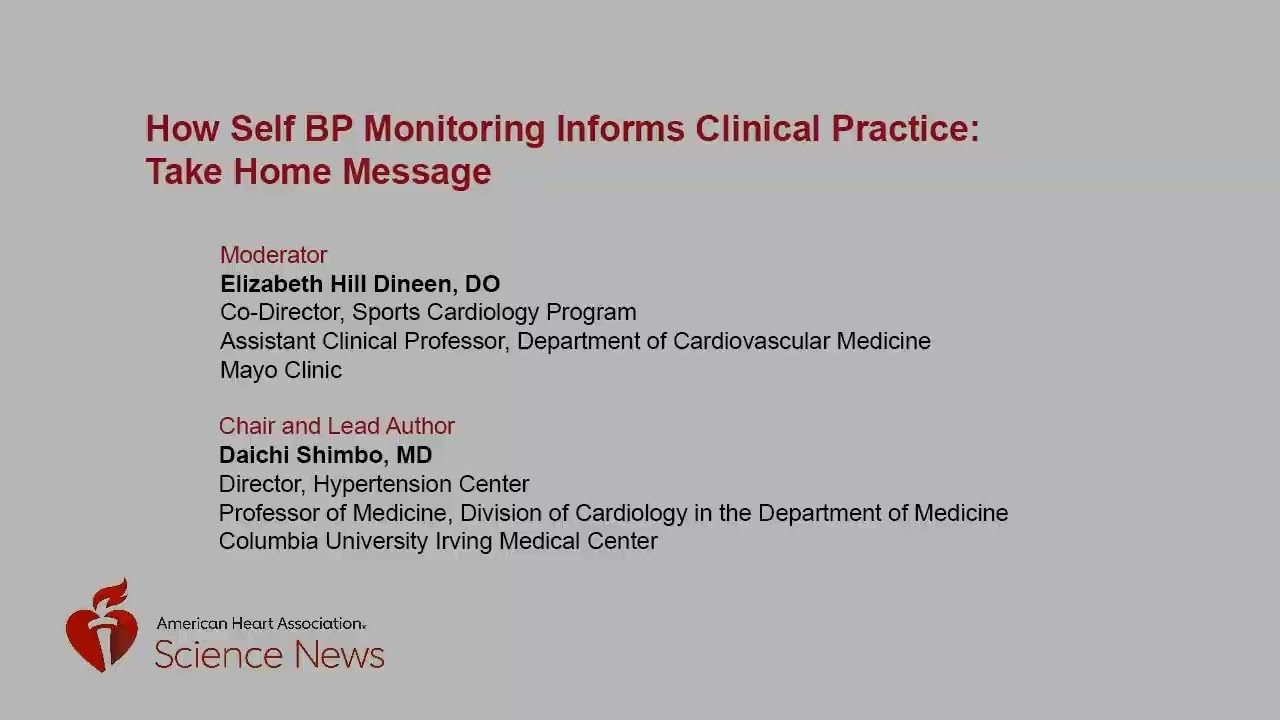 How Self BP Monitoring Informs Clinical Practice: Take Home Message