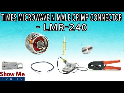 Times Microwave N Male Crimp Connector For LMR-240 - Perfect For DIY Installs!