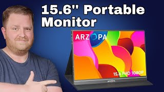 ARZOPA 15.6'' Portable Monitor: Plug‑and‑Play in Seconds!