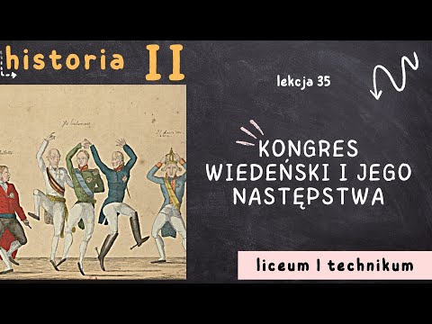 Historia 2 LO [Lekcja 35: Kongres wiedeński i jego następstwa]