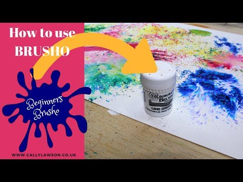 Basic brusho techniques - how to use colourcraft brusho - making holes for sprinkling