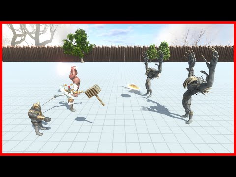 ACHILLES, GHOR HAMMER, OGRE LORD VS 2x BOSSES - ANIMAL REVOLT BATTLE SIMULATOR