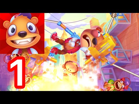 Despicable Bear🐻 Gameplay Walkthrough 1 Blood on🩸(IOS Gameplay) #despicable #kickthebuddy2 #buddy