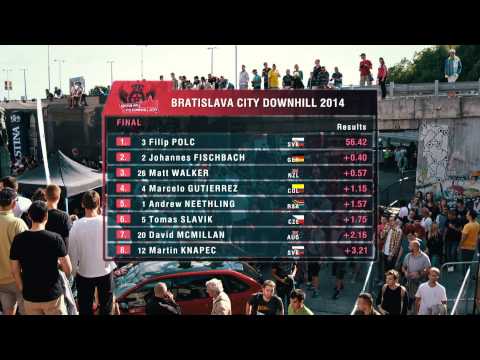 Official race movie Bratislava City Downhill 2014 CDWT round 3