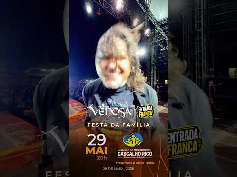 CASCALHO RICO, no dia 29 de maio estaremos aí! #cascalhorico #showgratuito #rockaovivo #venosaéoshow