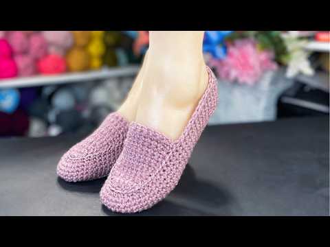 SUPER Easy Crochet slippers -  Perfect Crochet Loafer Pattern