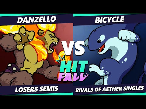 Hitfall 3 LOSERS SEMIS - Danzello (Zetterburn) Vs. Bicycle (Orcane) Rivals of Aether - RoA