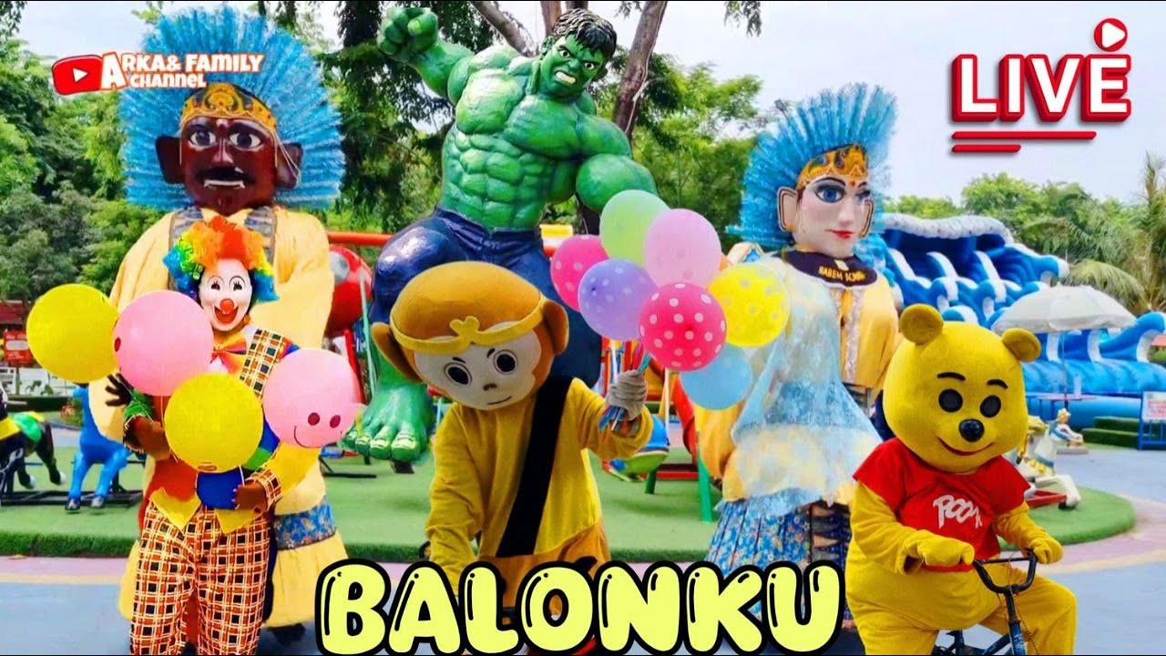 LIVE‼️BALONKU ADA LIMA rupa rupa warnanya❤️LAGU ANAK INDEONESIA VIRAL 🎉ONDEL ONDEL BADUT JOGET ASIK