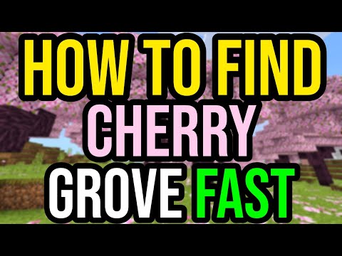 How To Find CHERRY BLOSSOM GROVE BIOME FAST In Minecraft!