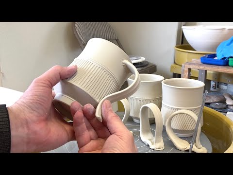 523. Pulling/Attaching Handles to Mugs with 99.9% Successful Rate with Hsin-Chuen Lin 林新春 馬克杯如何接手把示範