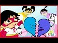 Ryan Emma and Kate save Valentine from the heart monster | Cartoon Animation for Children