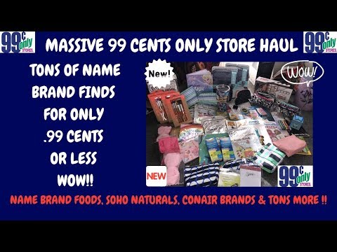 MASSIVE 99 CENTS ONLY STORE HAUL~MY BIGGEST 99 CENTS ONLY STORE HAUL EVER~NAME BRANDS FOR 99 CENTS😲 Video