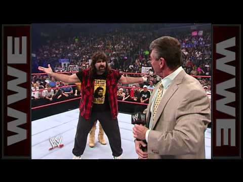Melina gives Mick Foley a low blow: Raw, Aug. 21, 2006