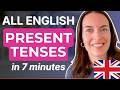 ALL English Present Tenses Explained In 7 Minutes Including Present Perfect
