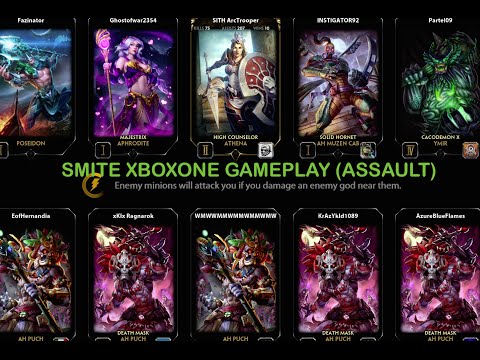 SMITE XBOXONE GAMEPLAY (ASSAULT VS 5 AH PUCH )#1