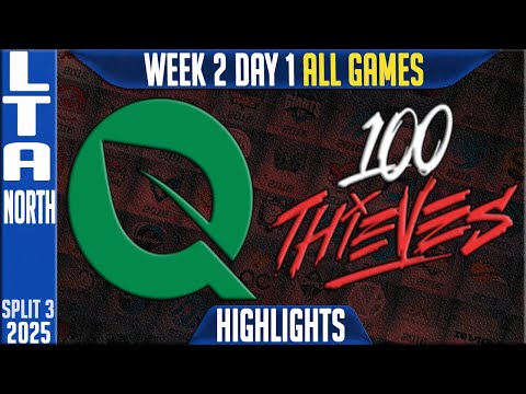 FLY vs 100T Highlights ALL GAMES | LTA North 2025 Split 3 Week 2   FlyQuest vs 100 Thieves