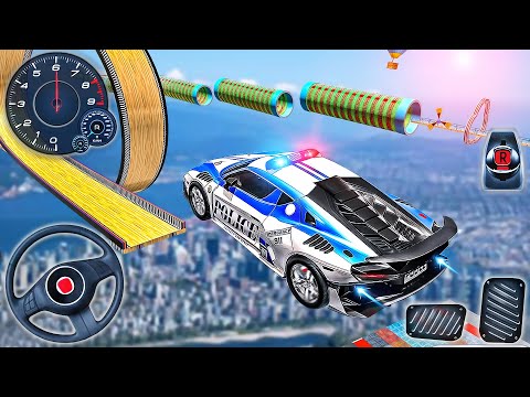 Police Car Stunts Racing Simulator - Impossible Ramp Car Driving - Android GamePlay
