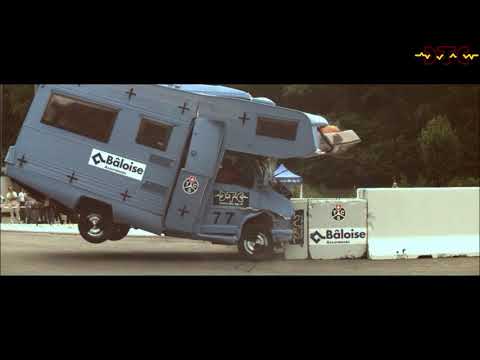 Camping Car Crash against a Wall
