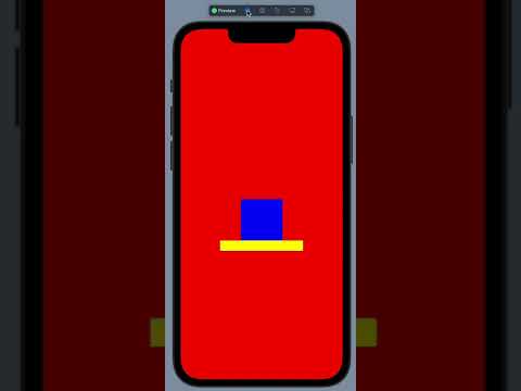 Drop a dynamic square on a static rectangle