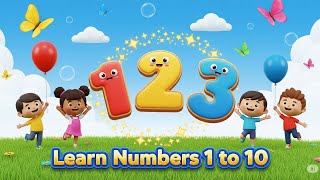 Let's Learn numbers 1 to 10 | fun counting for kids | 123 number song | Preschool Learning Video #1k