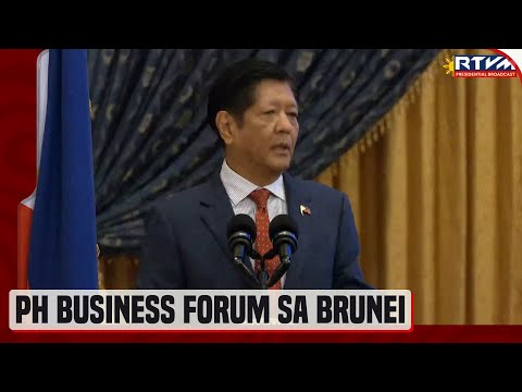 PBBM, tiniyak ang pagpapalakas sa business relations sa pagitan ng Pilipinas at Brunei