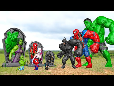 Rescue SUPERHEROES HULK Family & SPIDERMAN, BATMAN | LIVE ACTION STORY