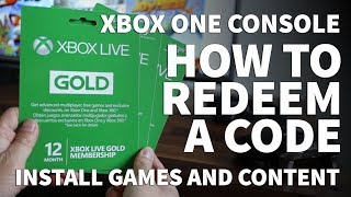 How to Redeem Codes on Xbox One – Redeem Xbox Gift Card and Activate Xbox Live Gold Subscription