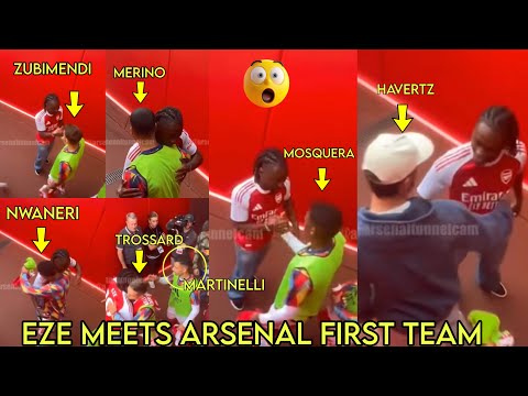 😮UNSEEN VIDEO:Eberechi Eze Meets Arsenal Players For The First Time In Tunnel. 