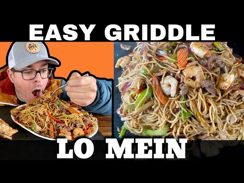 Easy Lo Mein on the Griddle