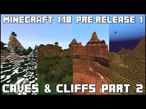 Minecraft 1.18 - Pre-Release 1 - Amplified & Single Biome Worlds Are Back!