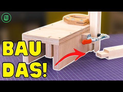 SCHLITZ und ZAPFEN in SEKUNDEN - mit dieser VORRICHTUNG für die Tischkreissäge! | Jonas Winkler