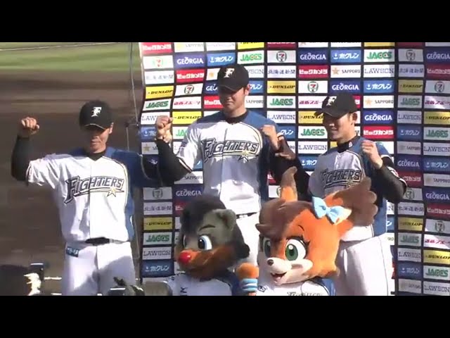 ファイターズ大谷選手・大野選手・近藤選手ヒーローインタビュー 2014/5/13 F-L