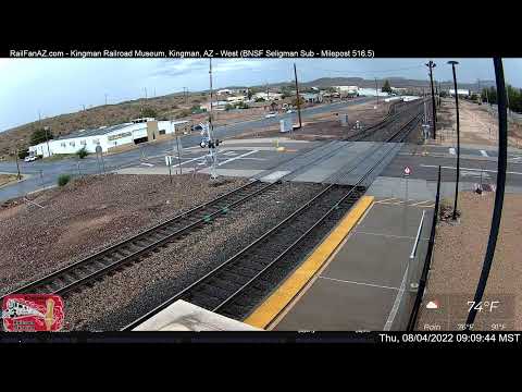 RailFanAZ - Kingman Railroad Museum, Kingman, AZ | BNSF Seligman Sub, MP 516.5 - West