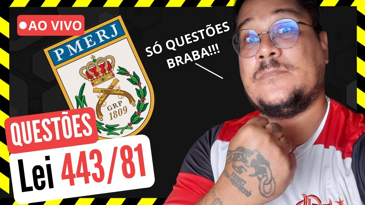 🚨 PMERJ -  LEI 443/81 -  ESTATUTO DOS POLICIAIS MILITARES
