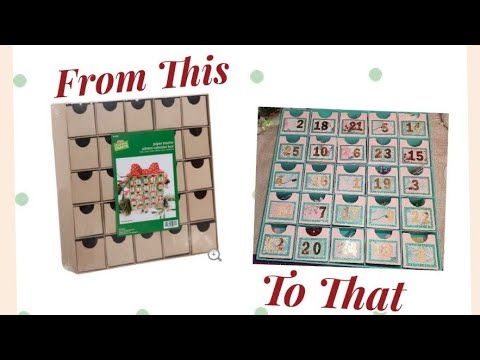 Hobby Lobby Advent Calendar Process Video