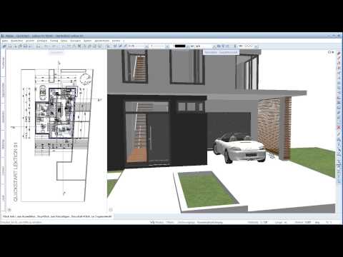 Allplan Quickstart (DE) - Lektion 1: Navigation im Gebäudemodell, 3D Schnittdarstellung