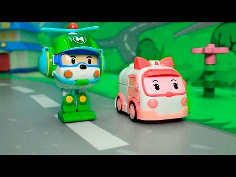 Робокар Поли на русском, Мультфильмы про машинки с игрушками для малышей.