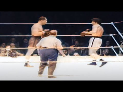 Joe Louis vs Pat Valentino in Color - Exhibition December 7, 1949