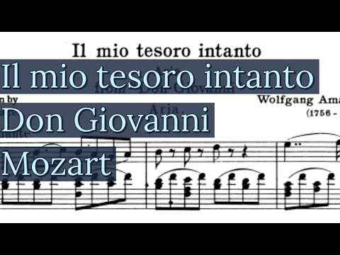 Il mio tesoro intanto Piano Accompaniment Don Giovanni Mozart Tenor High Voice