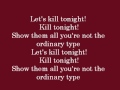 Let's Kill Tonight lyrics- Panic! At The Disco 