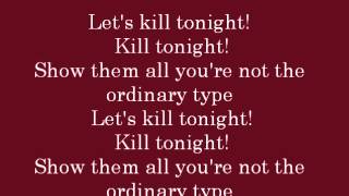 Let&#39;s Kill Tonight lyrics- Panic! At The Disco