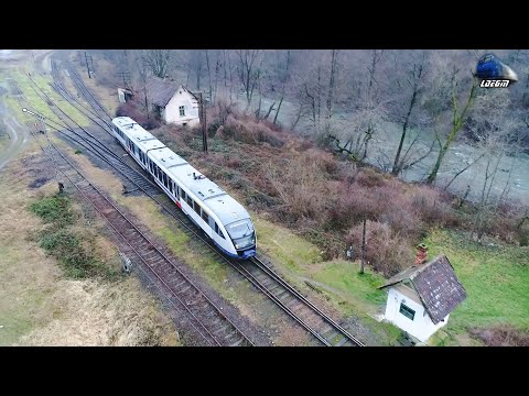 🚁[Drone] R11306 Brad-Vârfuri-Gurahonț-Ineu-Sântana-Arad in Gara Vârfurile Station - 12 January 2021