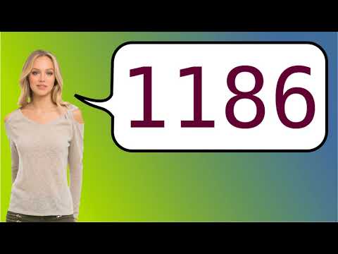 How to say '1186' in French?