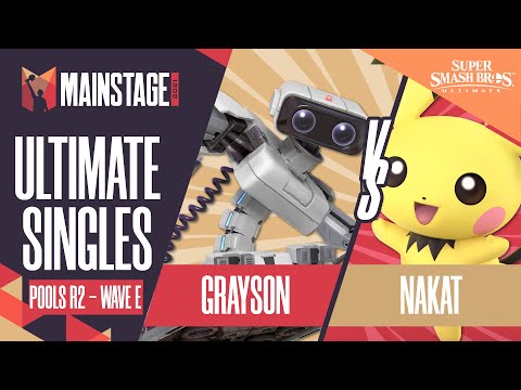 Grayson vs NAKAT - SSBU Singles: Pools R2 Wave E - Mainstage 2021 | R.O.B vs Pichu