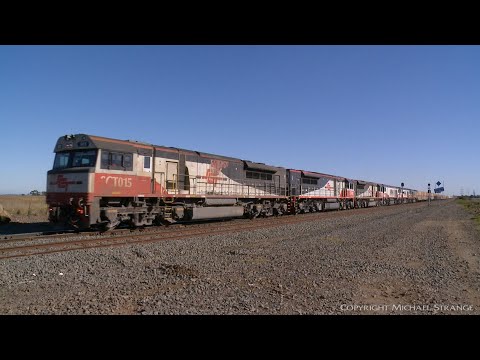 SCT 5PM9 With Six Locomotives And Crew Car (17/5/2020) - PoathTV Australian Trains & Railways