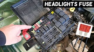 CHRYSLER 300 HEADLIGHT FUSE LOCATION REPLACEMENT, HEADLIGHT NOT WORKING